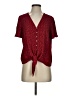 MICHAEL Michael Kors Red Short Sleeve Blouse Size S - photo 1