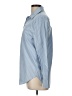 Sincerely Jules Stripes Blue Long Sleeve Button-Down Shirt Size L - photo 5