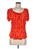 Ark & Co. Orange Short Sleeve Blouse Size M - photo 1