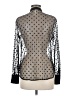 J.Crew 100% Polyamide Polka Dots Black Long Sleeve Blouse Size 6 - photo 2