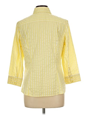 New York & Company 3/4 Sleeve Button-Down Shirt (view 2)