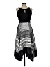 Melrose 100% Polyester Graphic Black Cocktail Dress Size 12 - photo 1