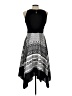 Melrose 100% Polyester Graphic Black Cocktail Dress Size 12 - photo 2