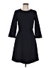 Oui Solid Black Casual Dress Size 6 - photo 1