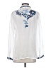 Johnny Was 100% Polyester Ivory Long Sleeve Blouse Size S - photo 2