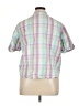 Erika 100% Cotton Plaid Green Short Sleeve Button-Down Shirt Size 1X - photo 2