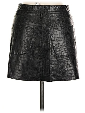 Alice + Olivia Faux Leather Skirt (view 2)