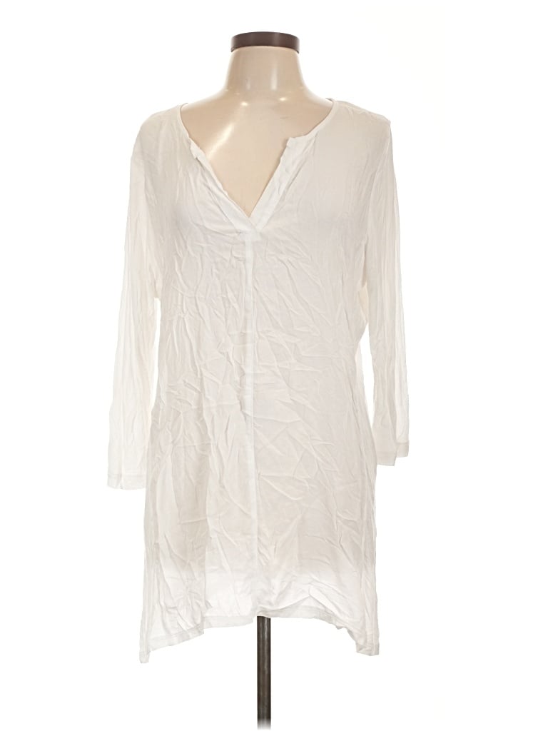 Pre-owned Xcvi 3/4 Sleeve T-shirt In Ivory
