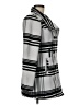 Sebby Stripes Gray White Coat Size M - photo 4