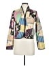By Anthropologie 100% Baumwolle Print Ivory Jacket Size XXS - photo 1
