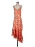White House Black Market Floral Orange Casual Dress Size 4 - photo 1