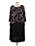 Connected Apparel Black Cocktail Dress Size 3X - photo 1