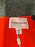 Lavender Brown Solid Orange Cocktail Dress Size M - photo 7