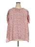 Liz Claiborne 100% Polyester Pink Short Sleeve Blouse Size 4X - photo 1