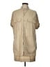Equipment Tan Short Sleeve Button-Down Shirt Size L - photo 1