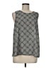 Pleione 100% Polyester Silver Sleeveless T-Shirt Size M - photo 1