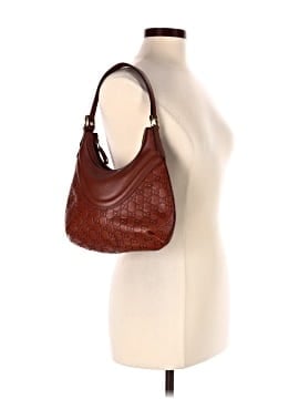 Gucci Outlet Leather Guccissima Horsebit Small Leather Shoulder Bag (view 2)