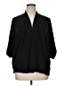 Rafaella 100% Cotton Black Cardigan Size 1X - photo 1