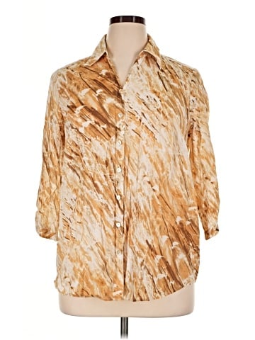 Coldwater Creek 3/4 Sleeve Button-Down Shirt (view 1)