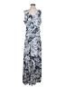 Veronica M. Paisley Gray Casual Dress Size S - photo 1