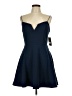 City Studio Chevron-herringbone Blue Cocktail Dress Size 13 - photo 1