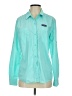 Patagonia 100% Polyamide Teal Long Sleeve Button-Down Shirt Size S - photo 1
