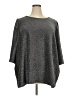 Ellos Metallic Gray 3/4 Sleeve Top Size 3X - photo 1