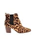 Madewell 100% Leather Animal Print Brown Ankle Boots Size 7 1/2 - photo 1