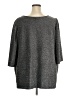 Ellos Metallic Gray 3/4 Sleeve Top Size 3X - photo 2