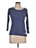 Odd Molly Blue Long Sleeve Henley Size Lg (3) - photo 1