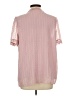 Unbranded 100% Polyester Pink Short Sleeve Blouse Size L - photo 2