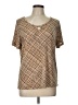 Jaclyn Smith Tweed Brown Short Sleeve T-Shirt Size L - photo 1