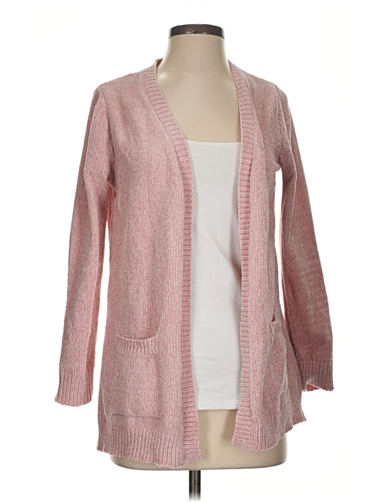 Karen Scott Cardigan Sweater In Pink