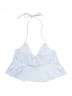 Shein Stripes Blue Swimsuit Top Size 6 - photo 2