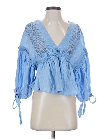 Free People 3/4 Sleeve Blouse (view 1)