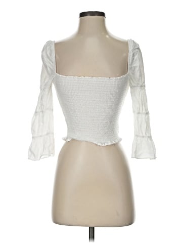 Aqua 3/4 Sleeve Top (view 1)