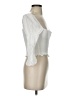 Aqua 100% Cotton White 3/4 Sleeve Top Size S - photo 4