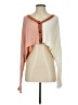 She + Sky Color Block Ivory Cardigan Size S - photo 1