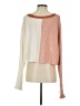 She + Sky Color Block Ivory Cardigan Size S - photo 2