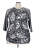 Lularoe Paisley Gray 3/4 Sleeve T-Shirt Size 2XL - photo 1