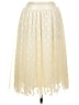 Grace & Lace 100% Polyester Hearts Ivory Formal Skirt Size M - photo 1