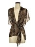 Lulla by Bindya 100% Polyester Brown Kimono One size (estimated) - photo 1