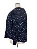 Terra & Sky 100% Rayon Polka Dots Blue Long Sleeve Blouse Size 3X - photo 5