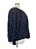 Terra & Sky 100% Rayon Polka Dots Blue Long Sleeve Blouse Size 3X - photo 4