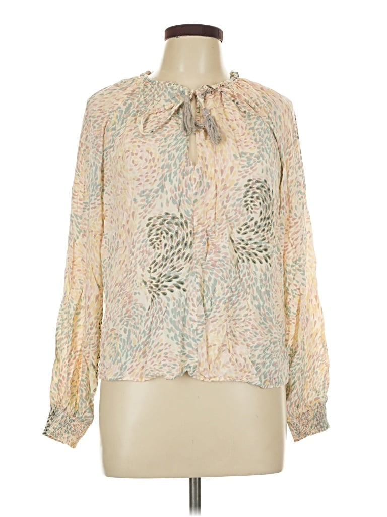Pre-owned Lovestitch Long Sleeve Blouse In Ivory