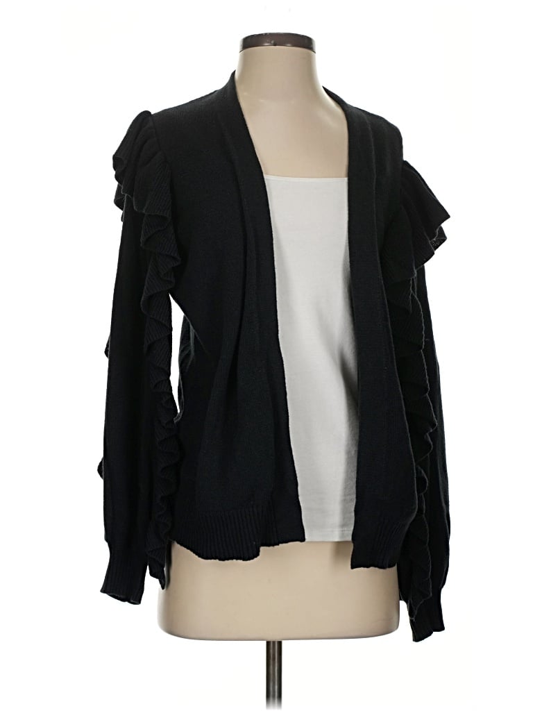 Pre-owned Nation Ltd Cardigan Sweater In Black