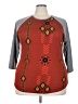 Lularoe Red 3/4 Sleeve Top Size 3X - photo 1