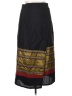 Assorted Brands Graphic Black Casual Skirt One size (estimated) - photo 1