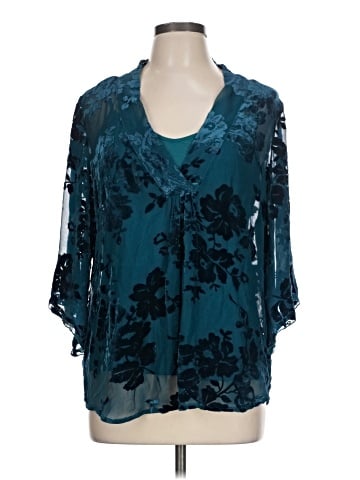 Sundance 3/4 Sleeve Blouse (view 1)