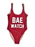 DIXPERFECT Graphic Red One Piece Swimsuit Size L - photo 1